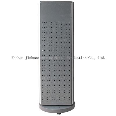 مستقر L400mm W400mm قائم على الأرض Pegboard Spinner Rack 3 جوانب