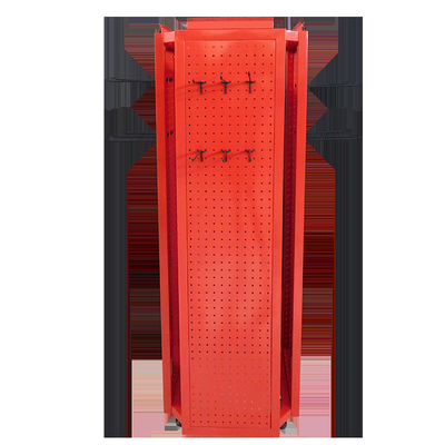 أربعة طبقات Pegboard عرض الرف مع شعار حامل مخصص