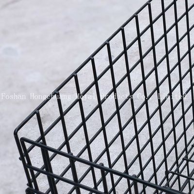 مركز تسوق محمول عربة قفص معدني تصميم حديث بسيط مع عربة قفص وسادة عربة تخزين