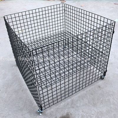 مركز تسوق محمول عربة قفص معدني تصميم حديث بسيط مع عربة قفص وسادة عربة تخزين