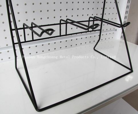 حامل عرض بطارية أسود H500mm W310mm ، حامل أدوات حائط المرآب Pegboard