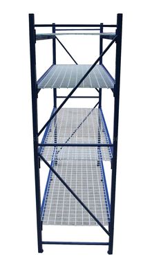 1880mm طول 600mm عرض رفوف تخزين مستودع اللون الأزرق