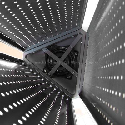 مستقر L400mm W400mm قائم على الأرض Pegboard Spinner Rack 3 جوانب