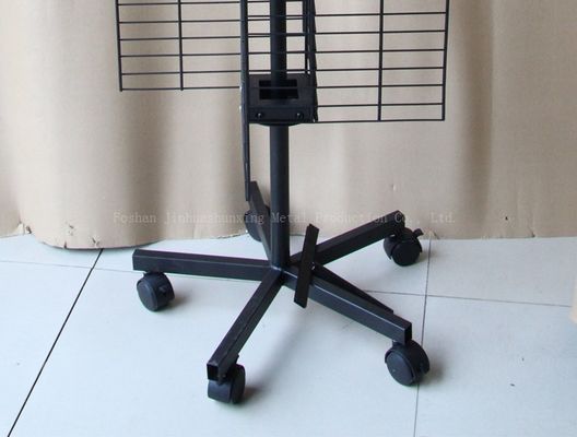 أربعة جوانب W500mm H1800mm الدورية عرض الرف ， ملحقات الهاتف المحمول عرض الرف مع هوك