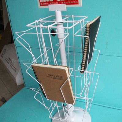 عرض بطاقات المعايدة الدوارة H650mm L200mm ، حامل مجلة دوار للكتب