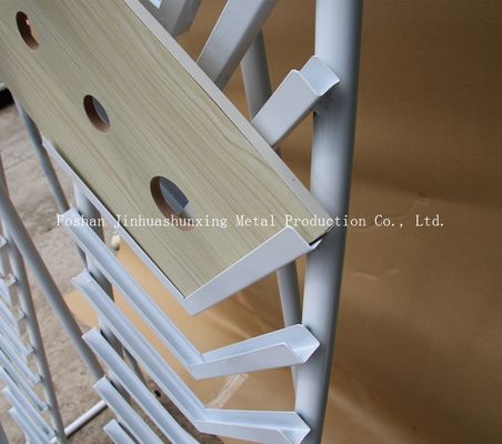 طول 1055mm Widh 585mm Waterfall Tile Sample Display Rack أبيض