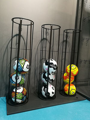 حامل الأرضية H1020mm W270mm Garage Sports Ball Storage ، رف تخزين كرة السلة العمودي