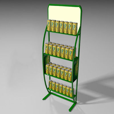 حار بيع سوبر ماركت المعادن عرض موقف وجبة خفيفة الشراب عرض موقف