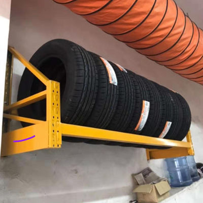 LH Custom Logo Heavy Duty Tire Rack Rack ، رف إطار معلق على الحائط سميك ، رف عرض فولاذي لمتجر