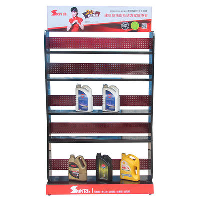 5 Tier ODM Service Metal Storage Stand ، رفوف معدنية قائمة بذاتها لزيت المحرك