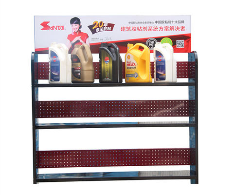 5 Tier ODM Service Metal Storage Stand ، رفوف معدنية قائمة بذاتها لزيت المحرك