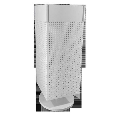 H1440mm W540mm Pegboard Display Rack ، كونترتوب Pegboard Spinner Rack أربعة جوانب