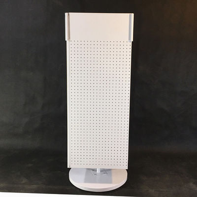 H1440mm W540mm Pegboard Display Rack ، كونترتوب Pegboard Spinner Rack أربعة جوانب