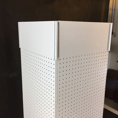 H1440mm W540mm Pegboard Display Rack ، كونترتوب Pegboard Spinner Rack أربعة جوانب