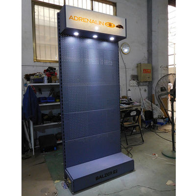 من المألوف 375 مم عمق 1030 مم طول Pegboard سلك الجرف مع هوك