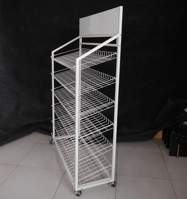 485mm عمق 1680mm ارتفاع رفوف العرض سوبر ماركت بألوان مختلفة