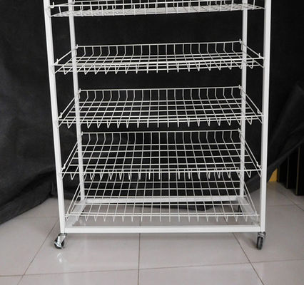 485mm عمق 1680mm ارتفاع رفوف العرض سوبر ماركت بألوان مختلفة