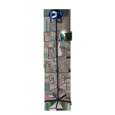 ارتفاع اللون الأسود 1850mm رفوف العرض سوبر ماركت ، خوذة السلامة الرف
