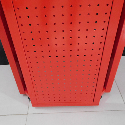 أربعة طبقات Pegboard عرض الرف مع شعار حامل مخصص